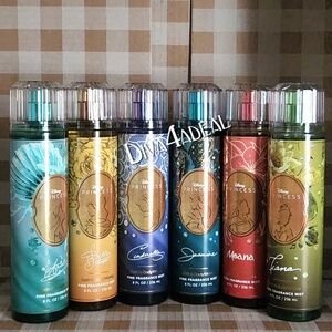 6X Bath & Body Works X DISNEY PRINCESS Mist Spray Collection Set Bundle